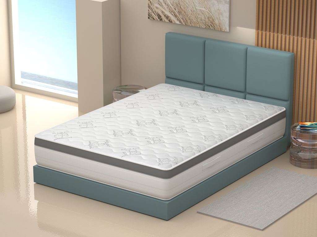 Materasso URANO - Memory Foam, Waterfoam Polifoam, Ergonomico,Traspirante, Made in Italy, Alto 25 cm.