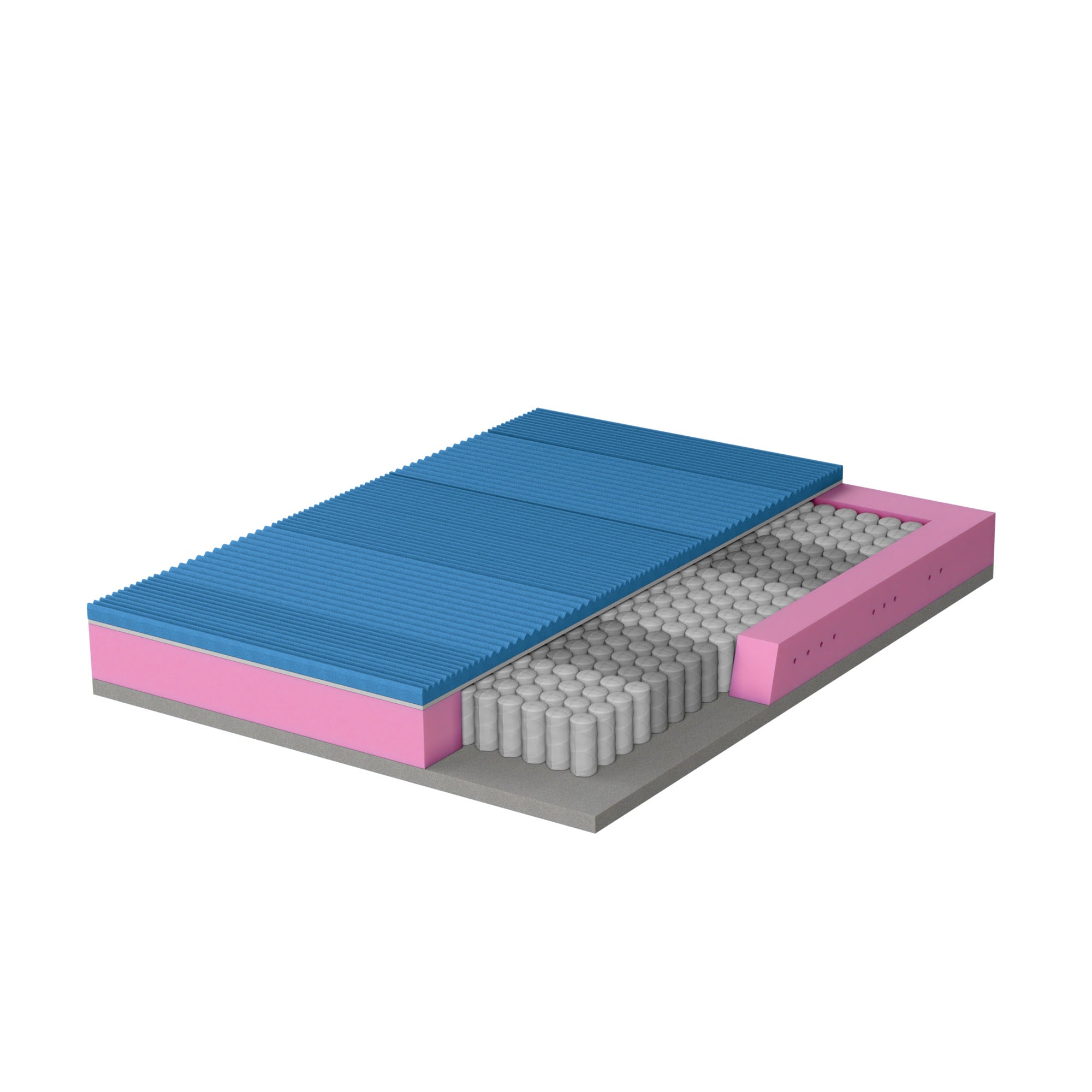 Materasso REA - Molle Insacchettate Indipendenti, Made in Italy, Ergonomico, Traspirante, Alto 22 cm, Zone di Portanza Differenziata.