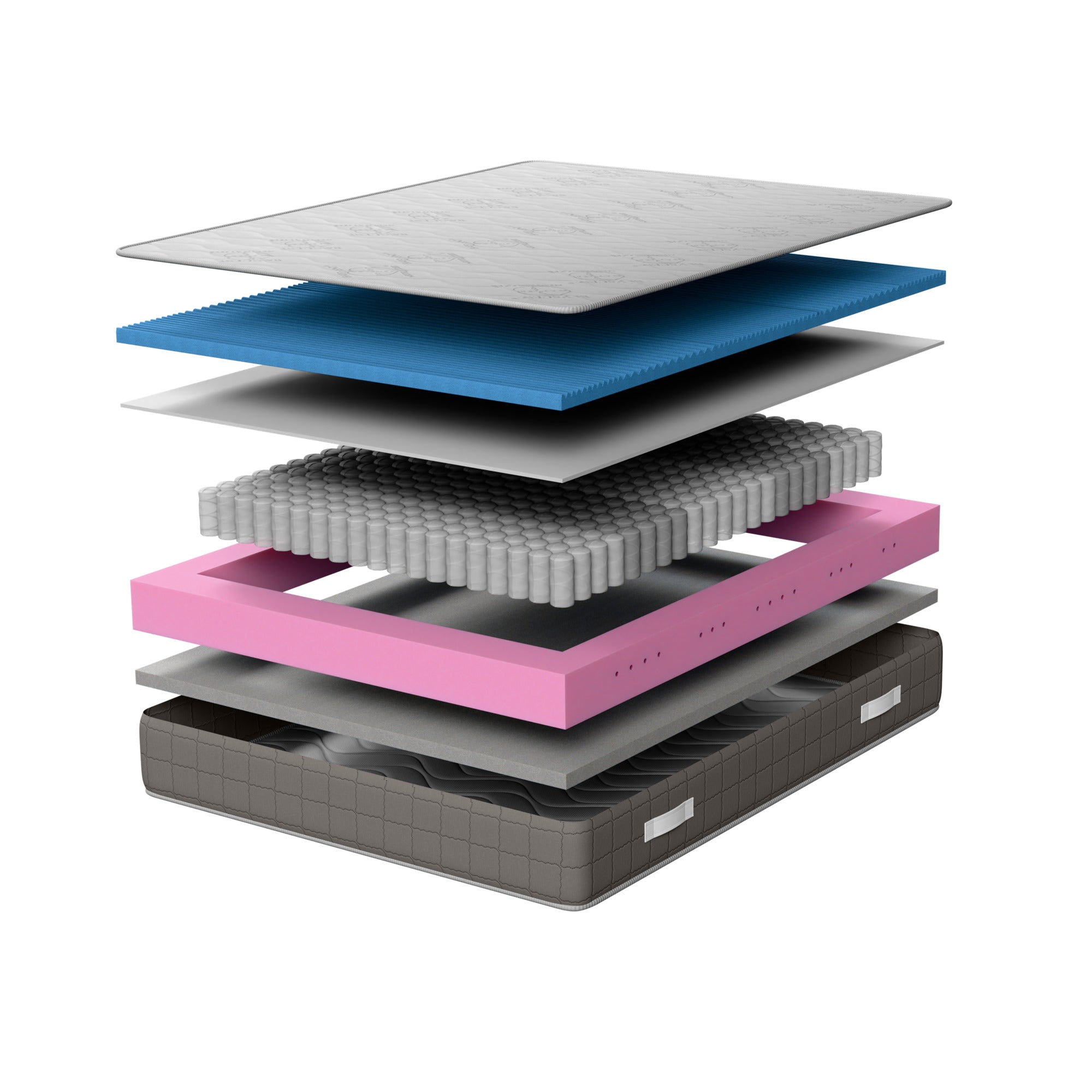 Materasso REA - Molle Insacchettate Indipendenti, Made in Italy, Ergonomico, Traspirante, Alto 22 cm, Zone di Portanza Differenziata.