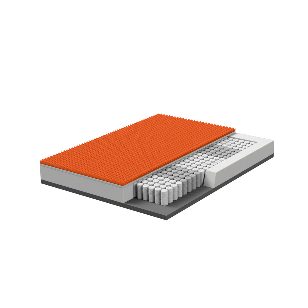 Materasso CALE - Molle Indipendenti Insacchettate, Memory Foam Gel, Ergonomico, Made in Italy, Zone Portanza Differenziate, Alto 26 cm.