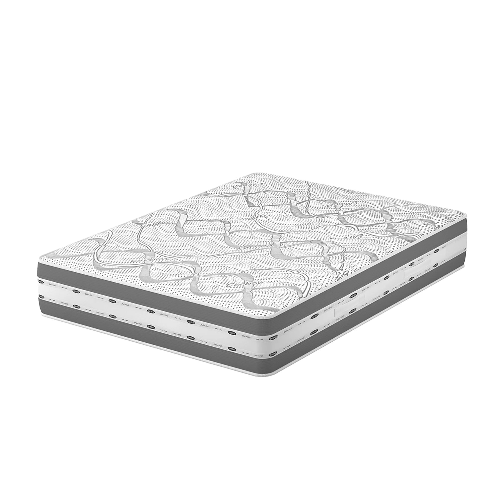 Materasso GIOVE - 2 strati Memory Foam Gel Wind, Sfoderabile, Zone Differenziate, Ergonomico, Alto 25 cm.
