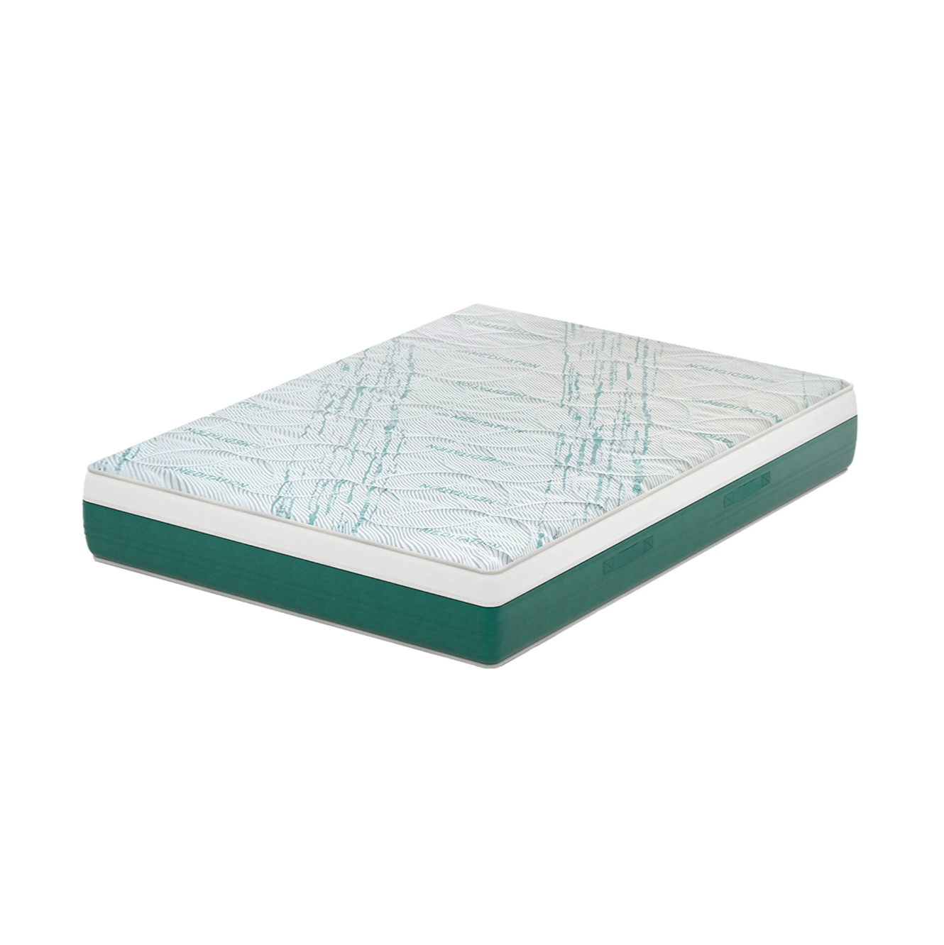 Materasso NETTUNO - Memory Foam, Waterfoam Polifoam, Ergonomico,Traspirante, Made in Italy, Zone di Portanza Differenziate, Alto 25 cm.
